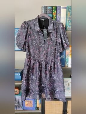 NWT Unicorn Dragon Medieval Disturbia Puff Sleeve Ruffle Dress